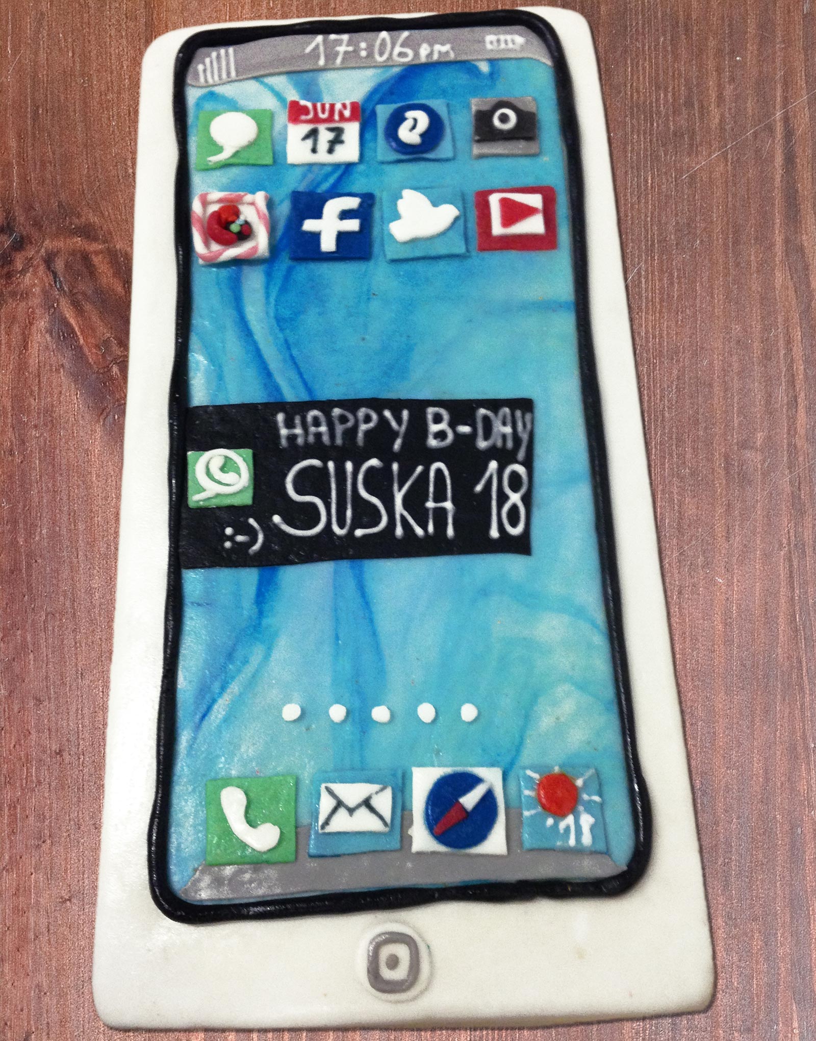 Geburtstagstorte Smartphone